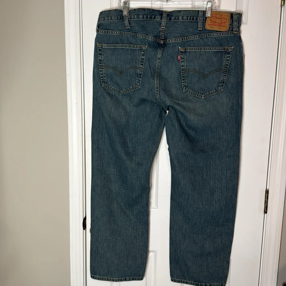 Red Tab Levi's 559 Jeans Relaxed Fit Straight Leg Stretch Blue Denim 40x30